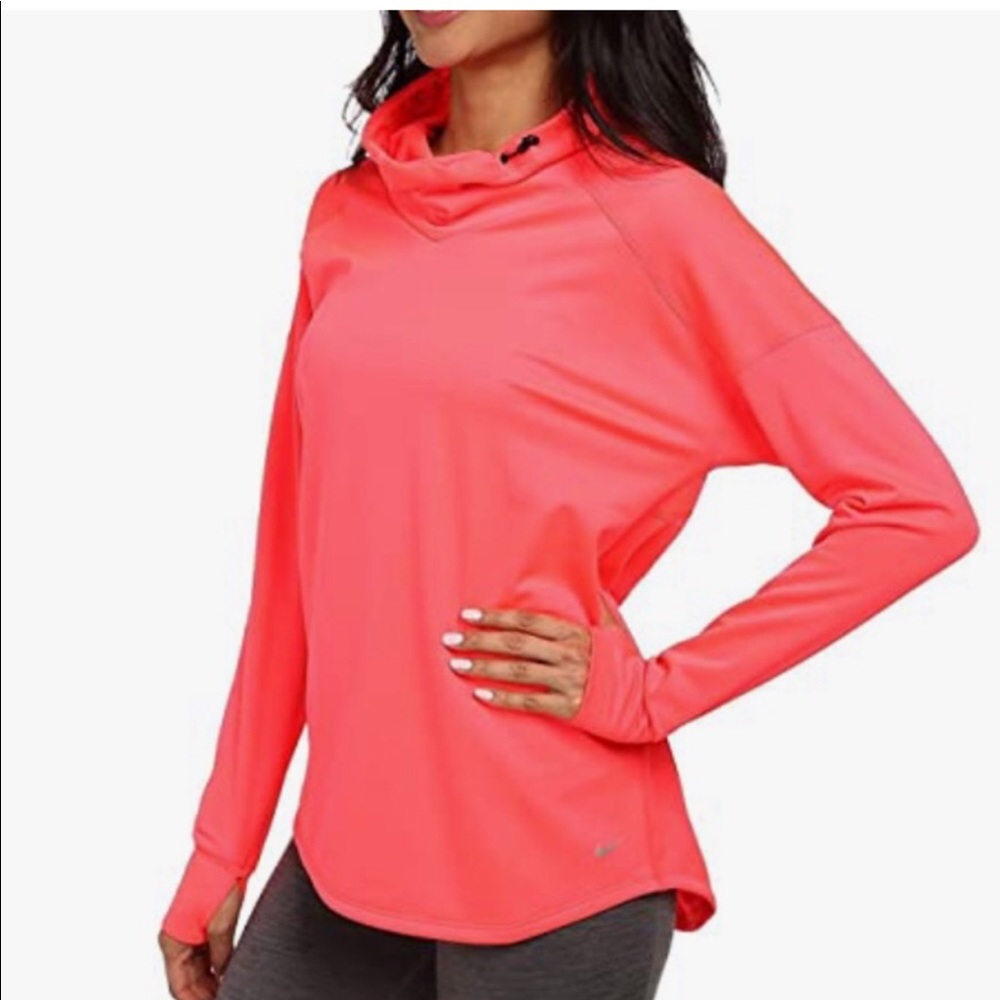 Nike Relay Running dry fit Top Hoodie Sweater sweatshirt neon hyper punch